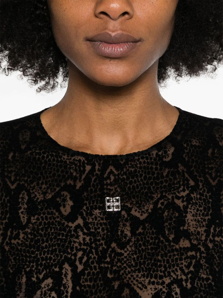 Black 4g-plaque Bodysuit