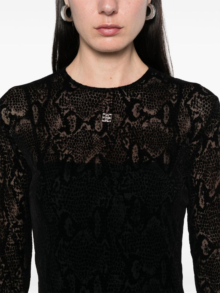 Black 4g-plaque Dress