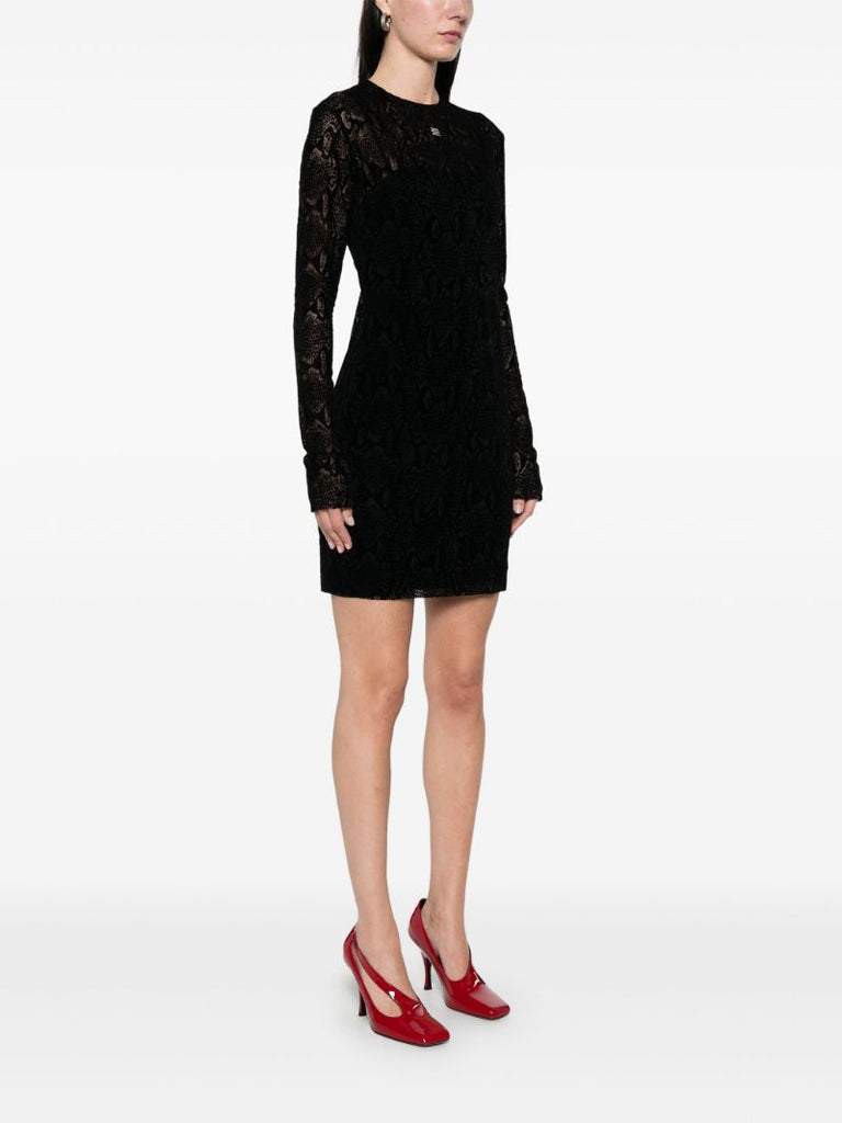 Black 4g-plaque Dress
