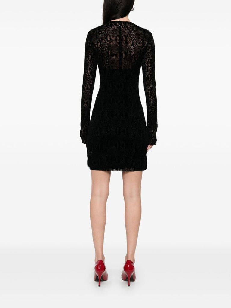 Black 4g-plaque Dress