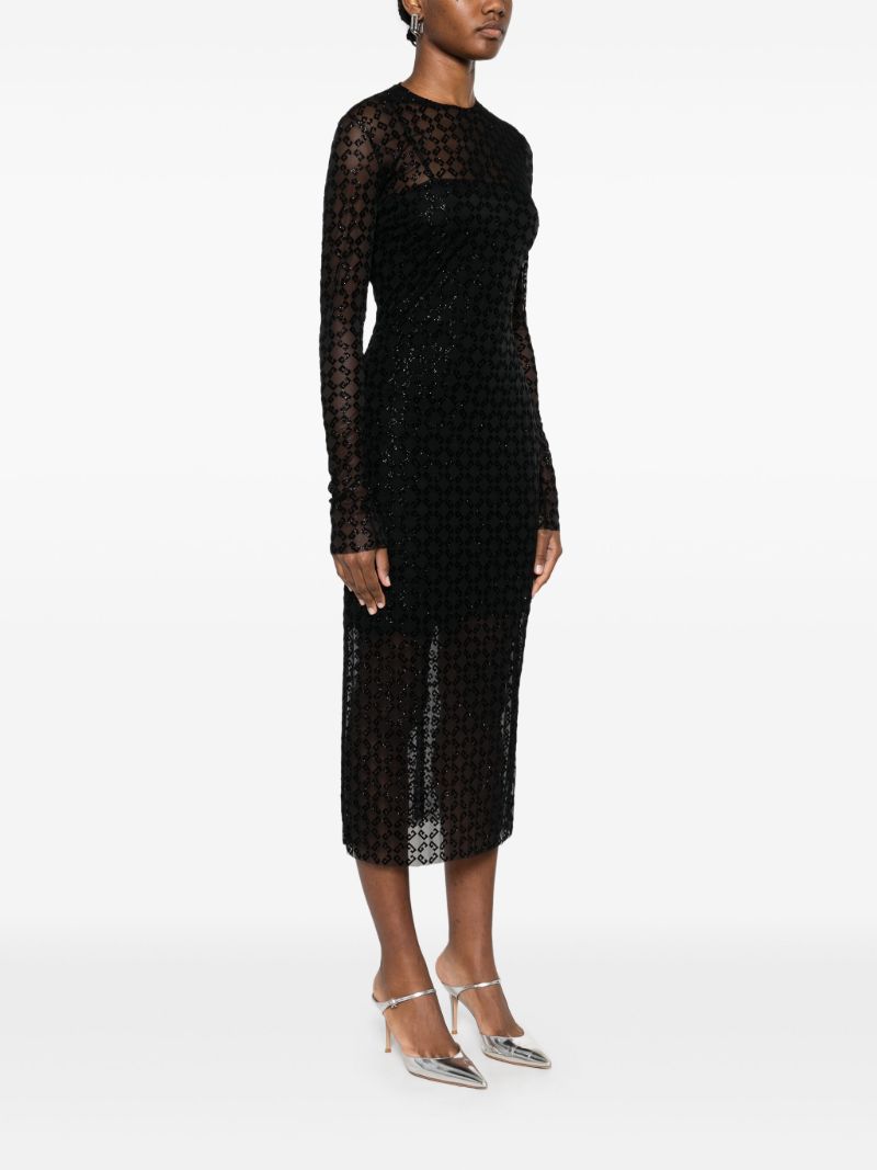 Sheer Midi Dress