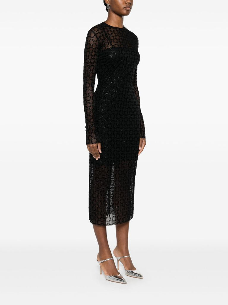 Sheer Midi Dress