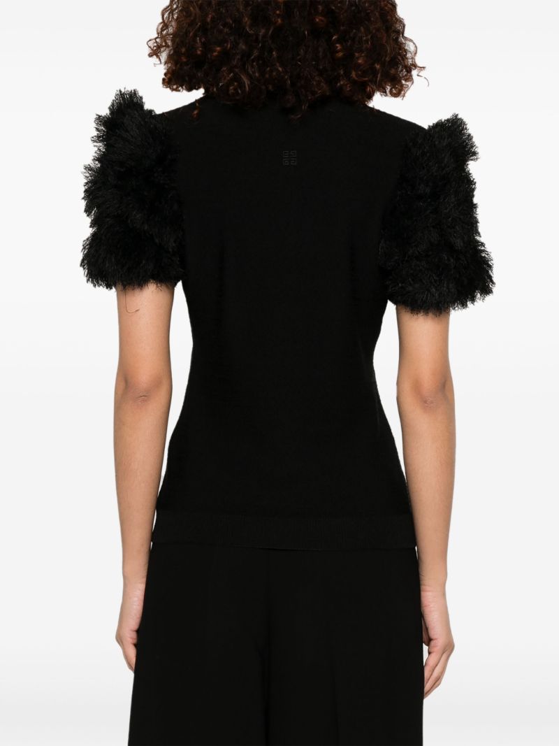 Pompom-detail Polo Top