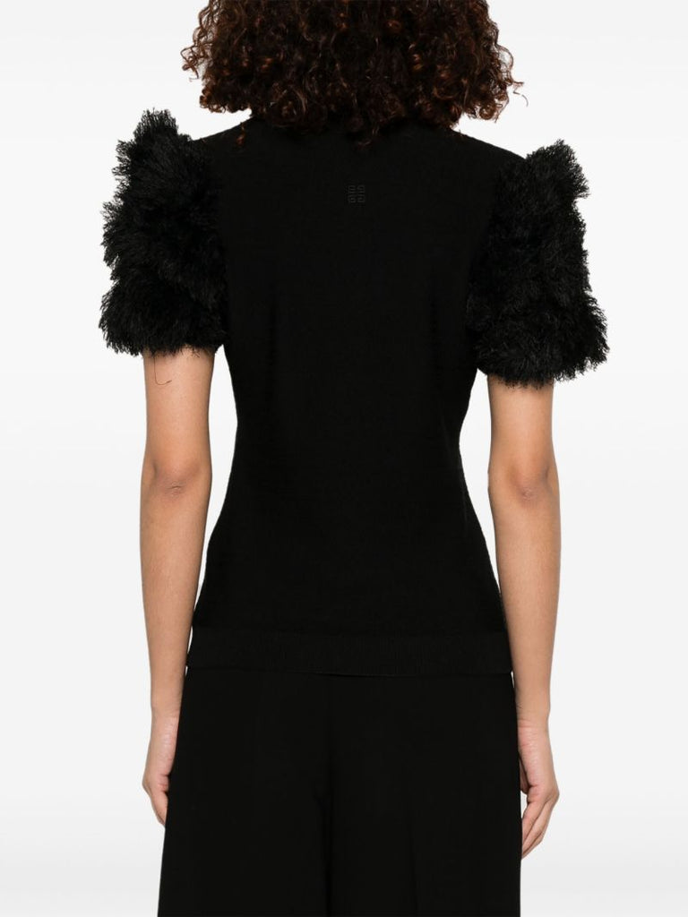 Pompom-detail Polo Top
