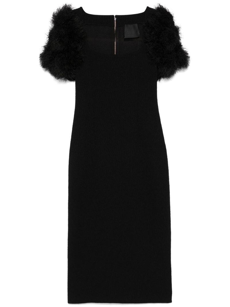 Black Puff-sleeved Dress
