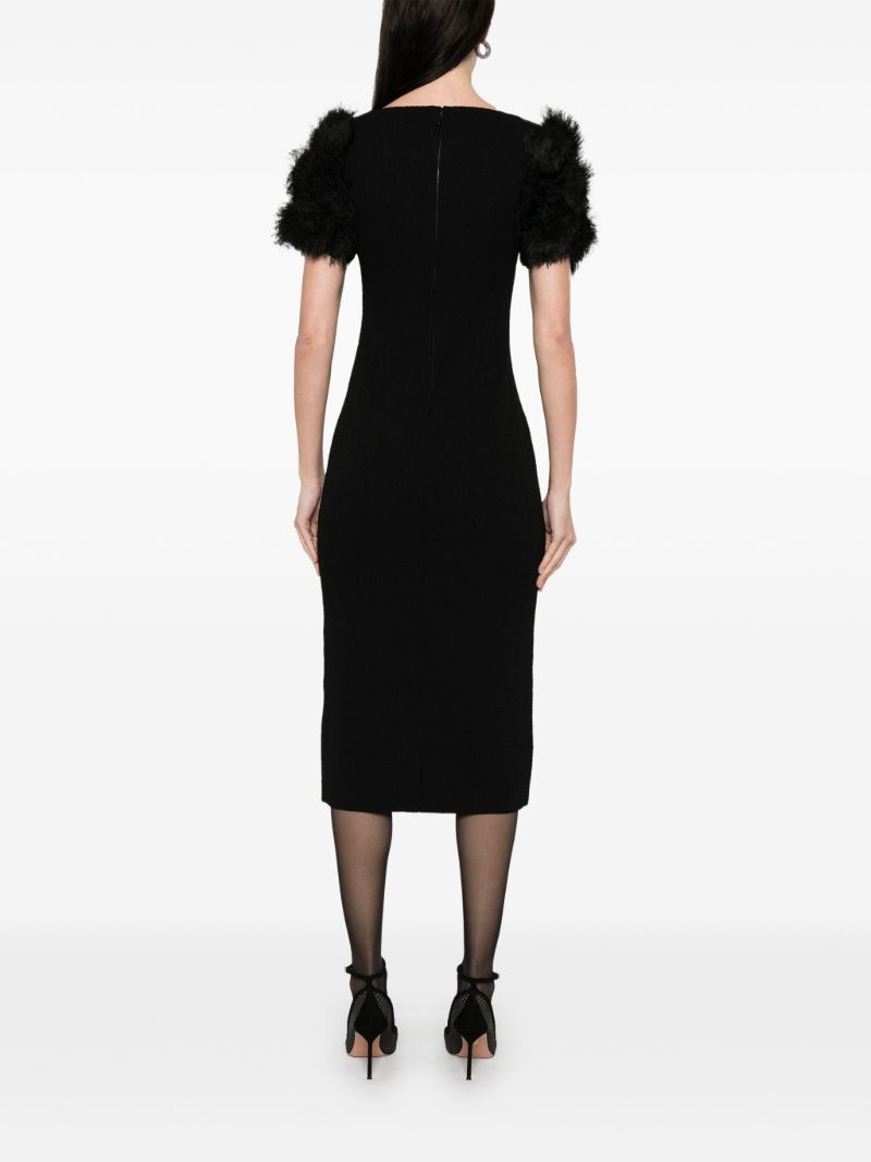Black Puff-sleeved Dress