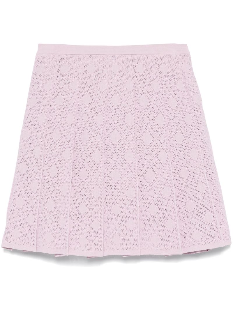 Intarsia-knit Mini Skirt