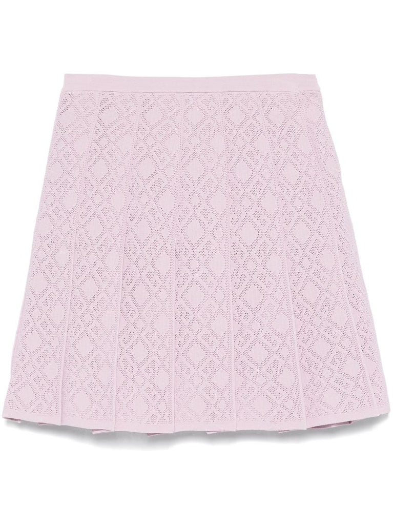 Intarsia-knit Mini Skirt