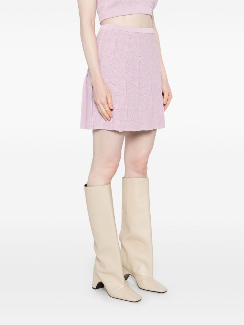 Intarsia-knit Mini Skirt