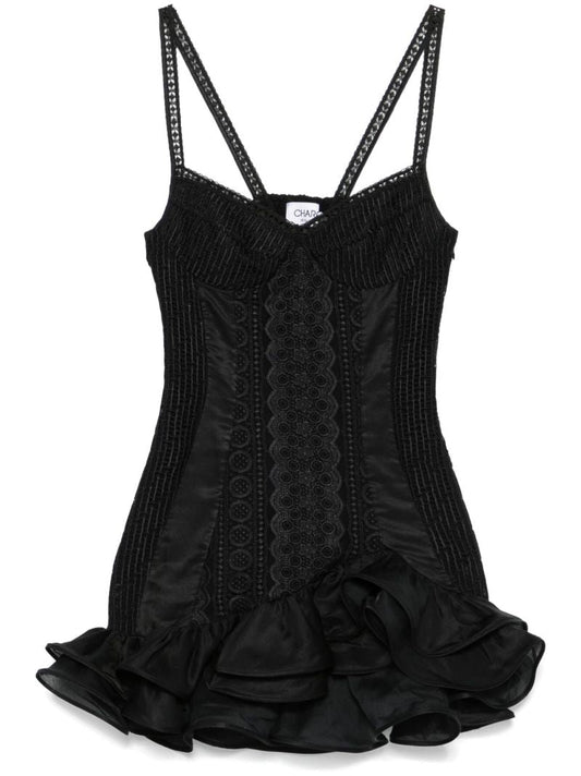 Embroidered Mini Dress