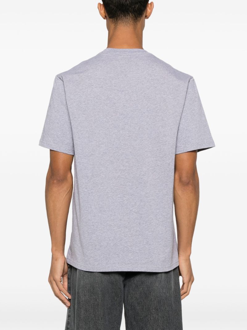Flocked-logo T-shirt
