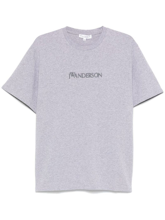 Flocked-logo T-shirt