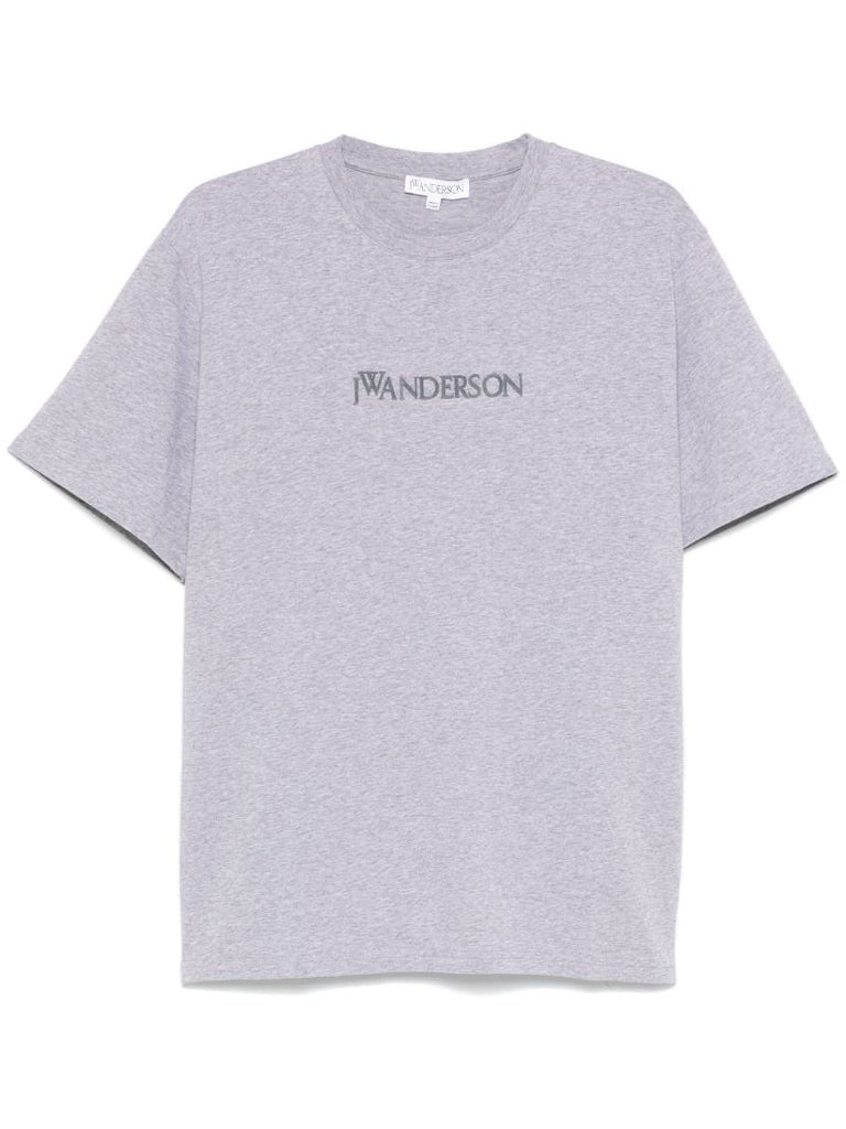 Flocked-logo T-shirt