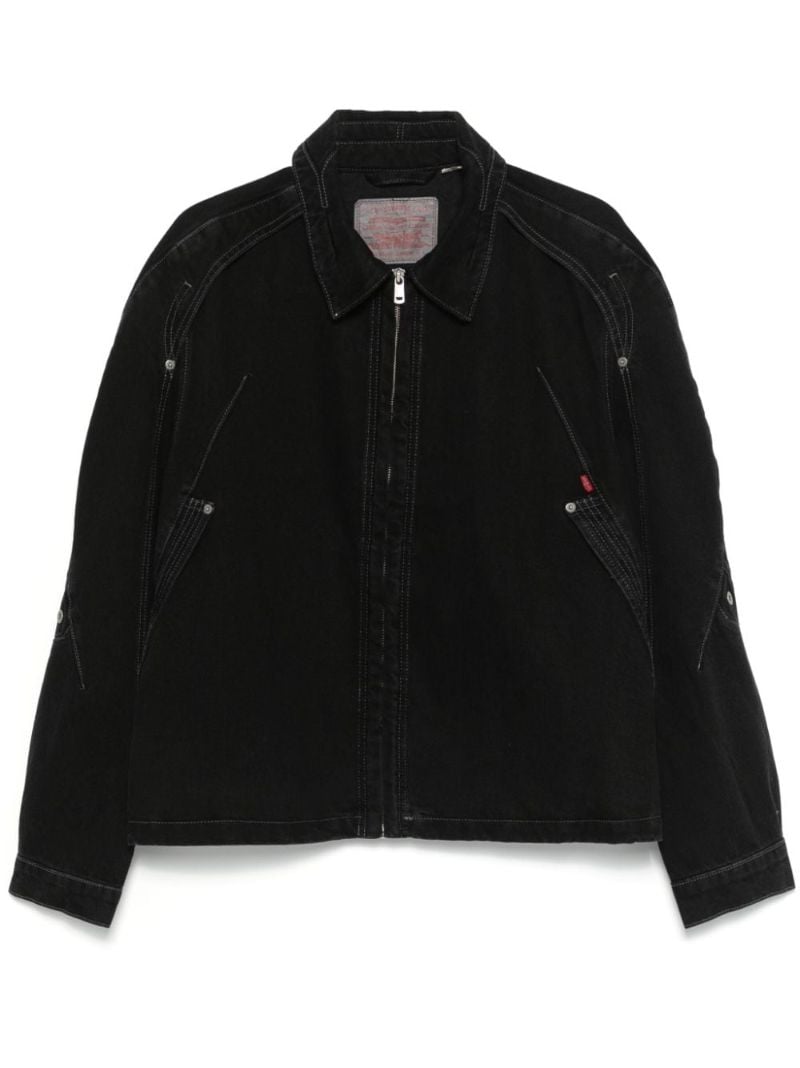 Contrast-stitching Denim Jacket
