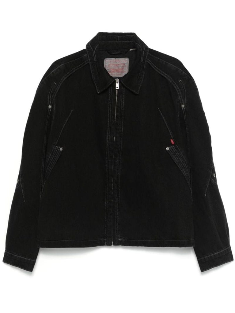 Contrast-stitching Denim Jacket