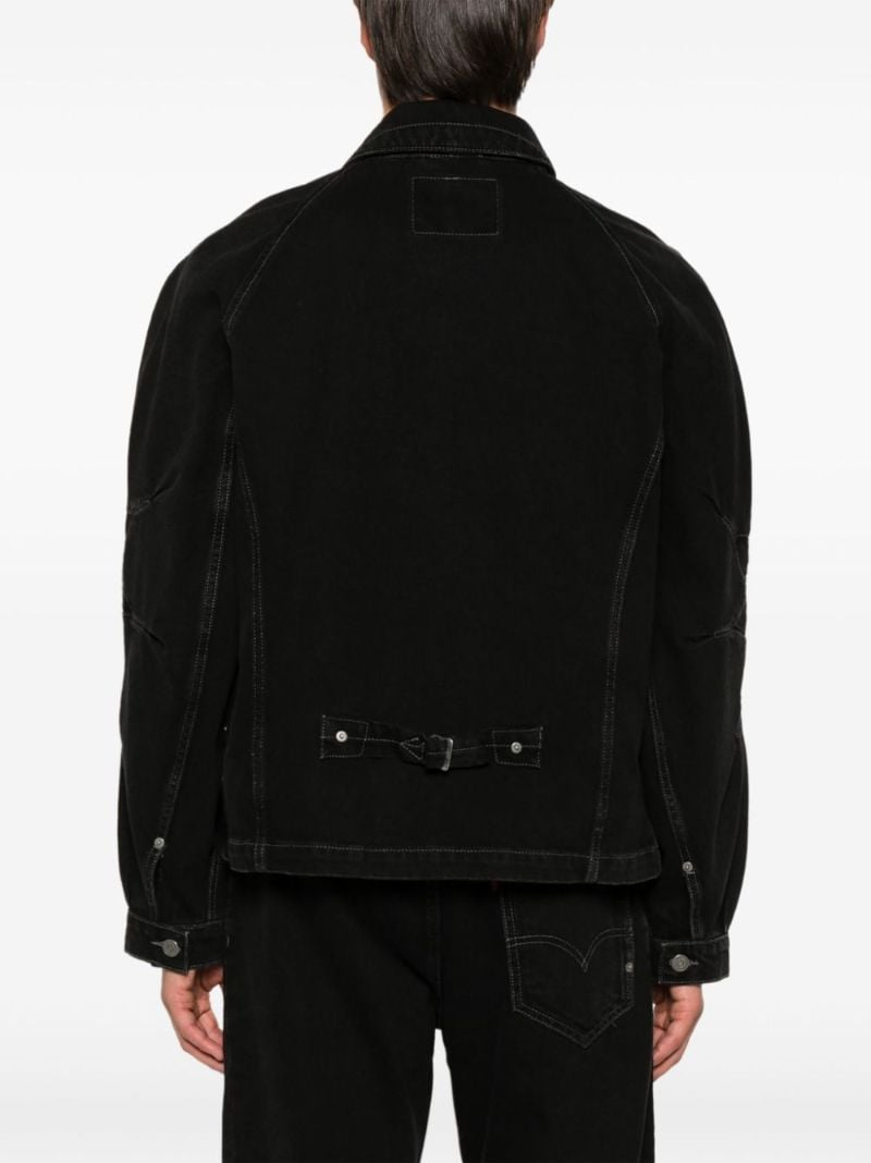Contrast-stitching Denim Jacket