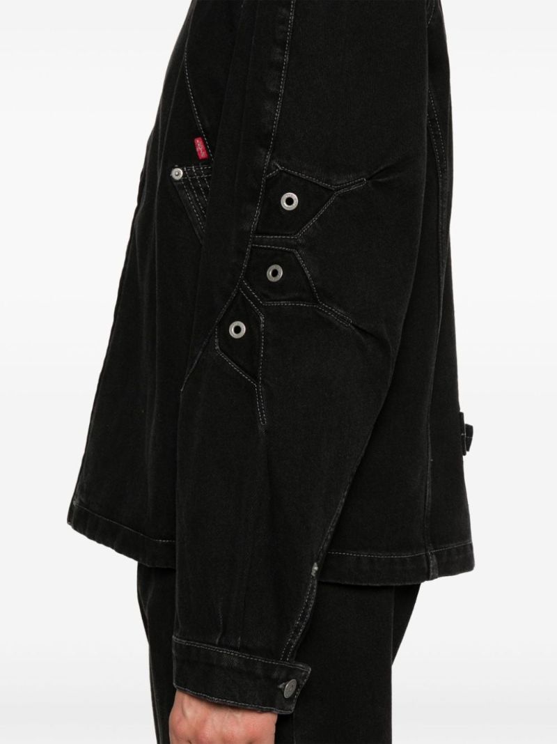Contrast-stitching Denim Jacket