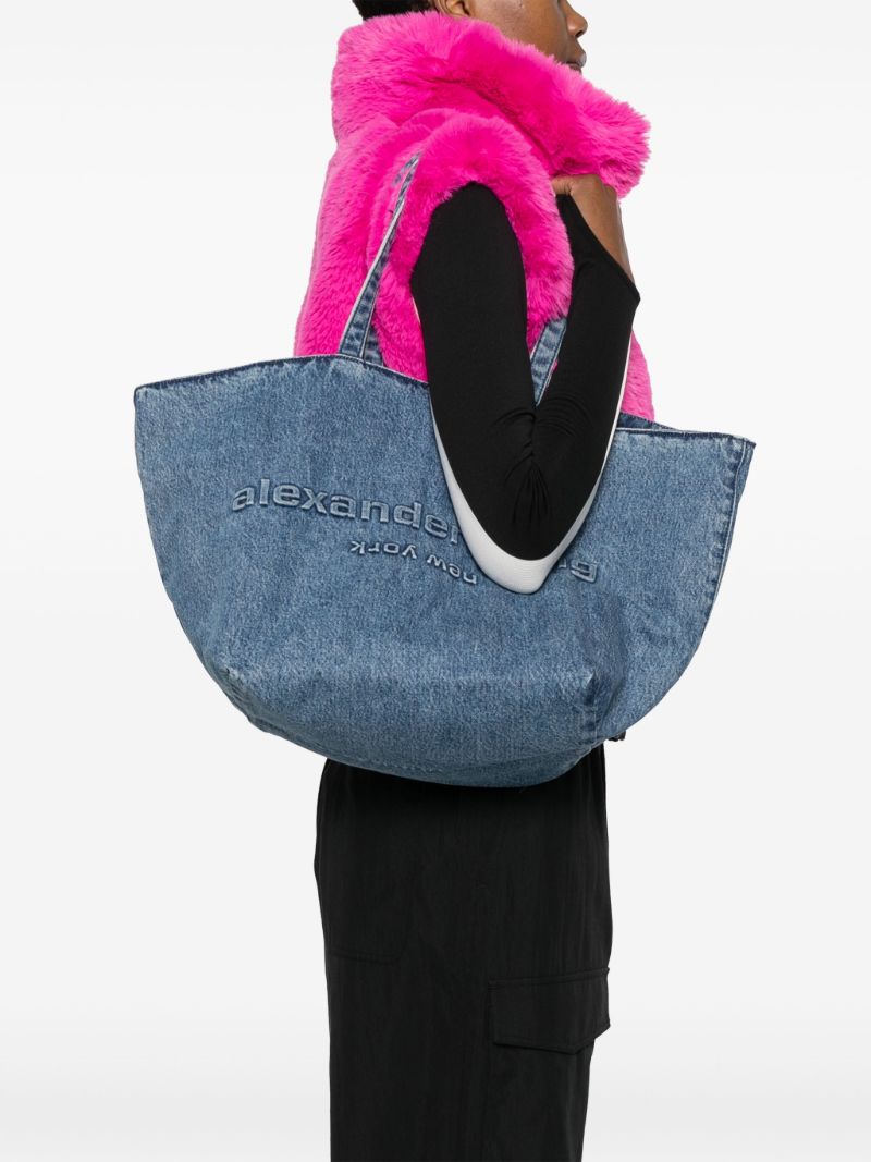 Blue Punch Tote Bag