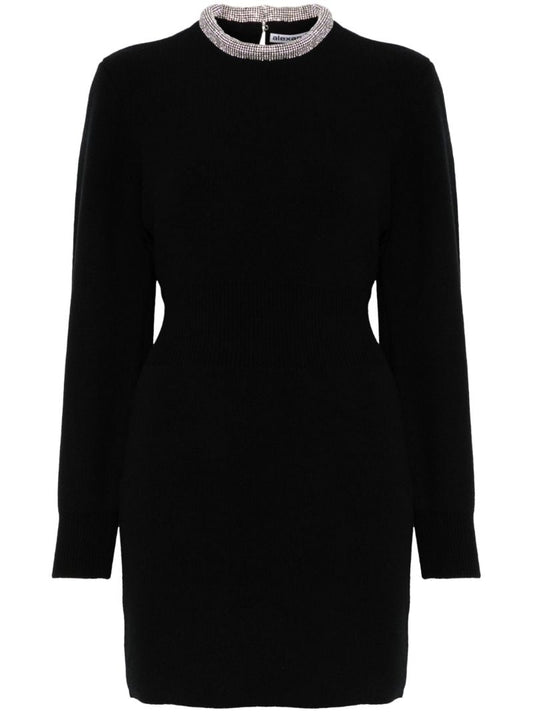 Black Crystal-embellished Dress