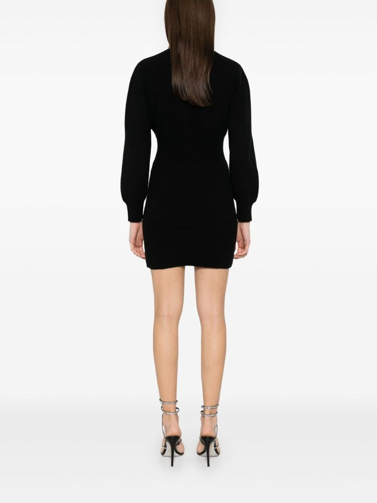 Black Crystal-embellished Dress