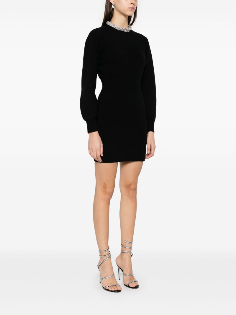 Black Crystal-embellished Dress