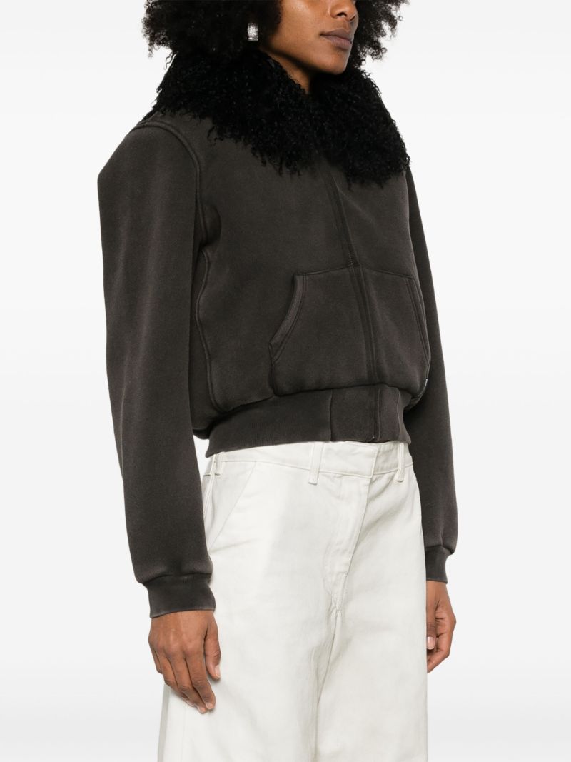 Brown Shearling-collar Jacket