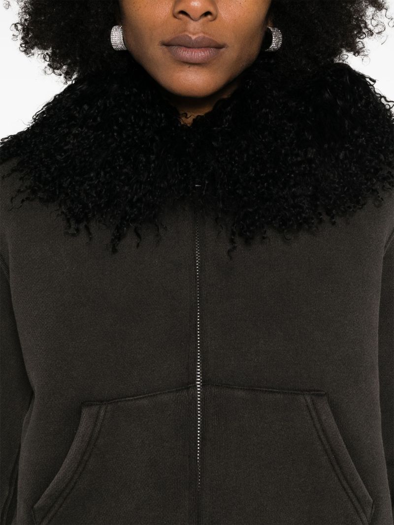Brown Shearling-collar Jacket