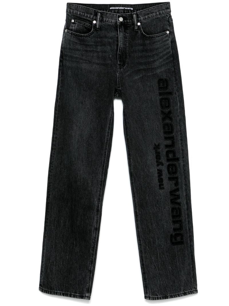 Logo-embroidered Jeans