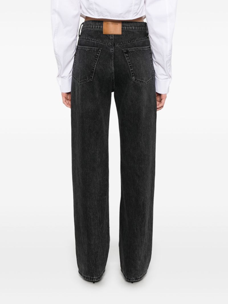Logo-embroidered Jeans