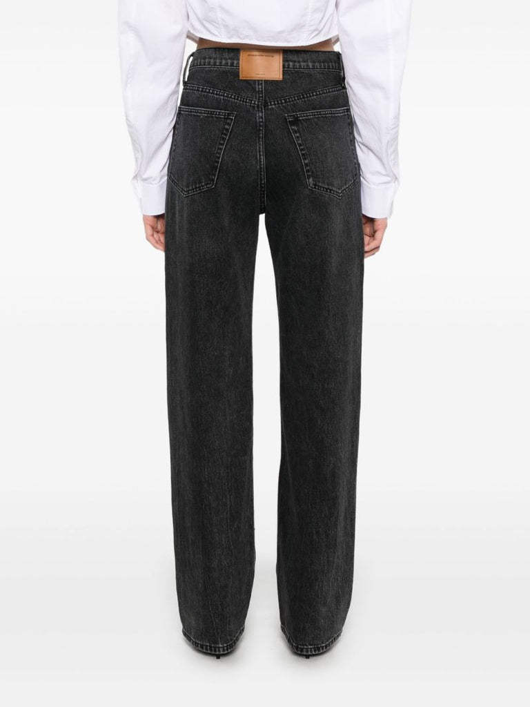 Logo-embroidered Jeans