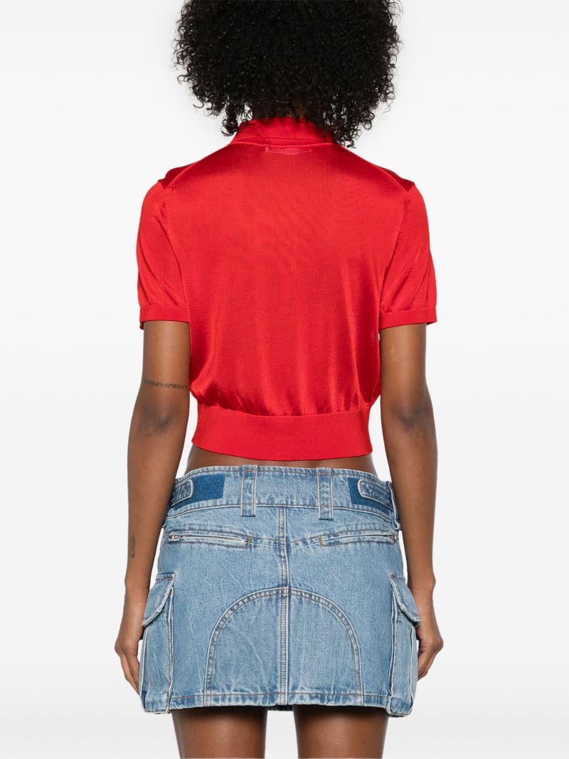 Logo-embroidered Polo Cardigan
