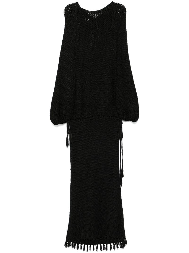 Tassel Open-knit Dress