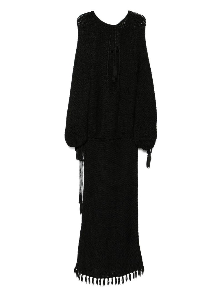 Tassel Open-knit Dress