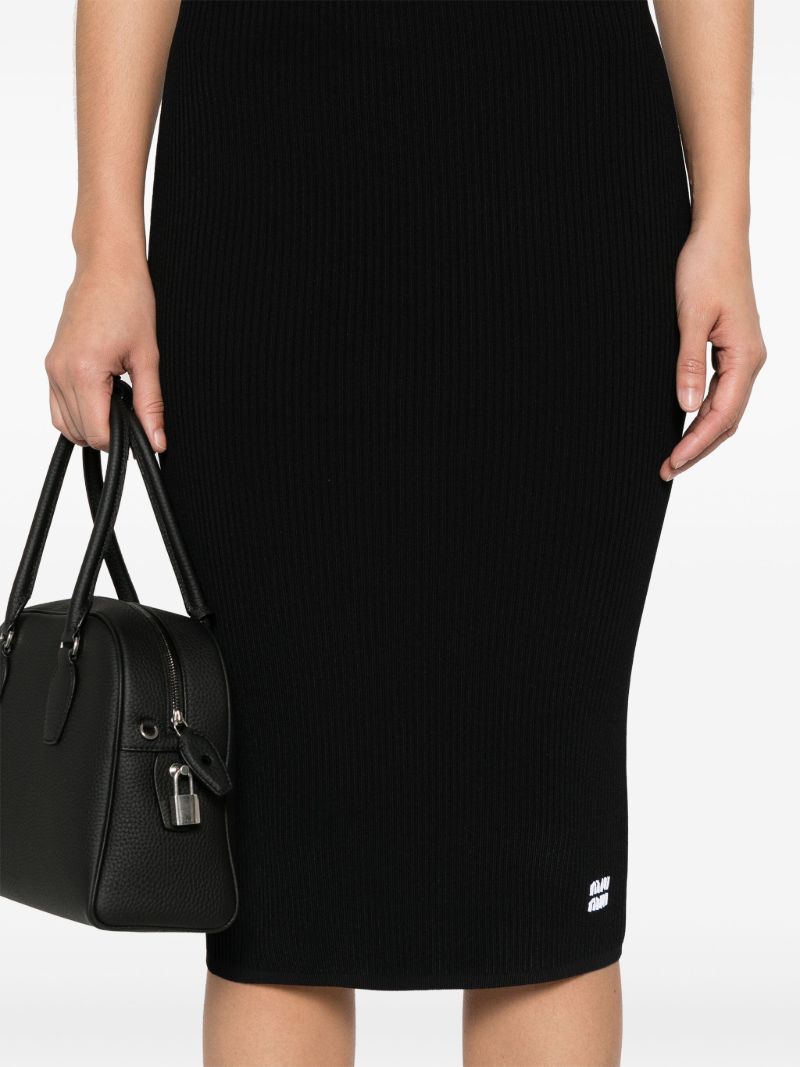 Logo-intarsia Midi Dress