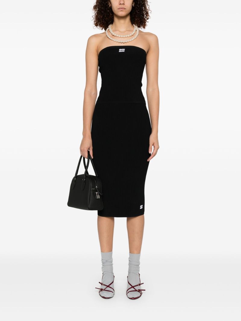 Logo-intarsia Midi Dress