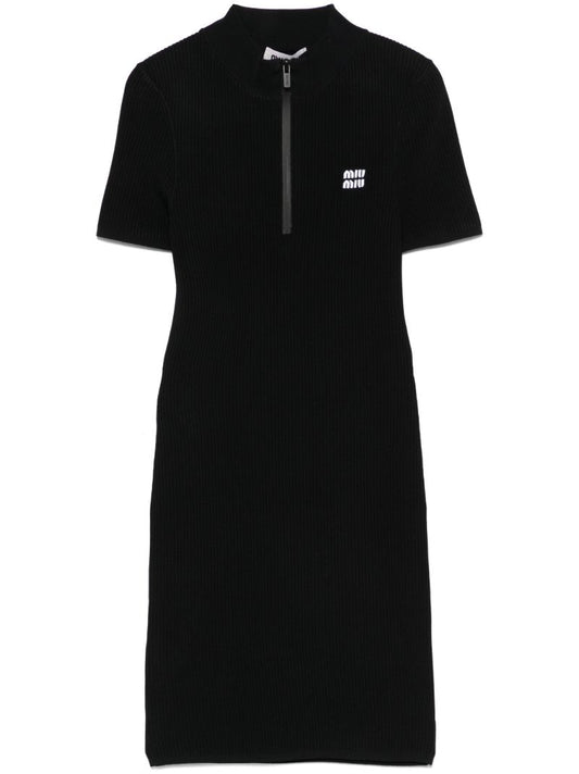 Logo-intarsia Mini Dress