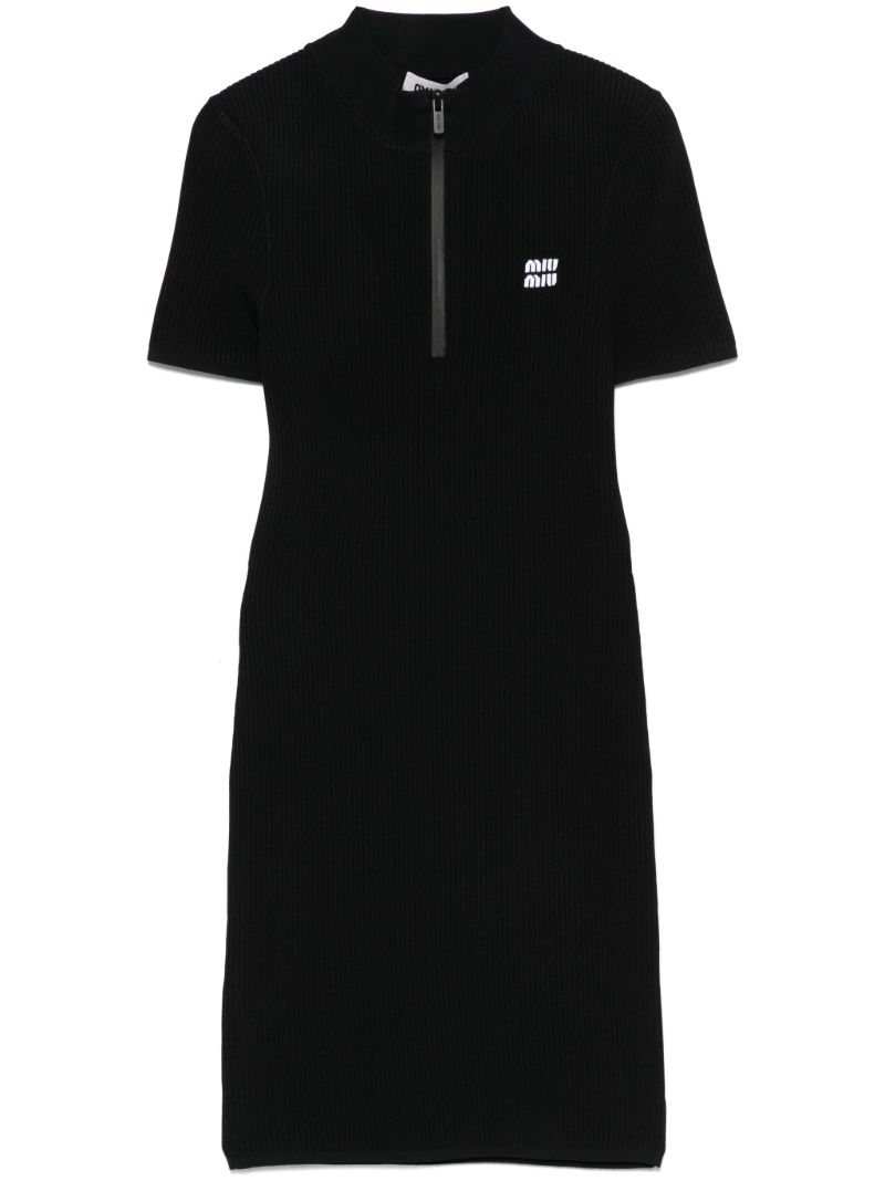Logo-intarsia Mini Dress