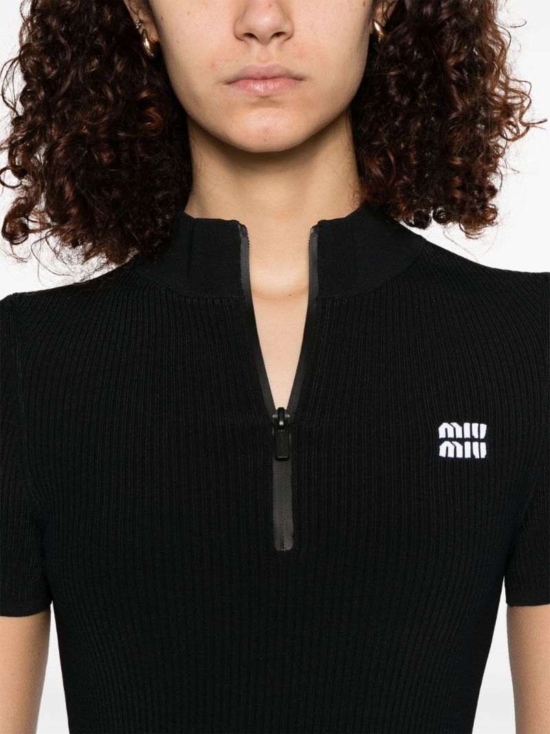 Logo-intarsia Mini Dress