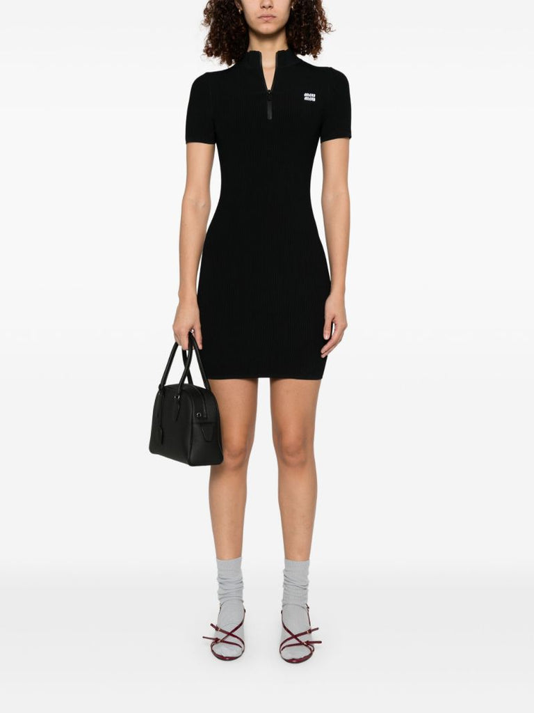 Logo-intarsia Mini Dress