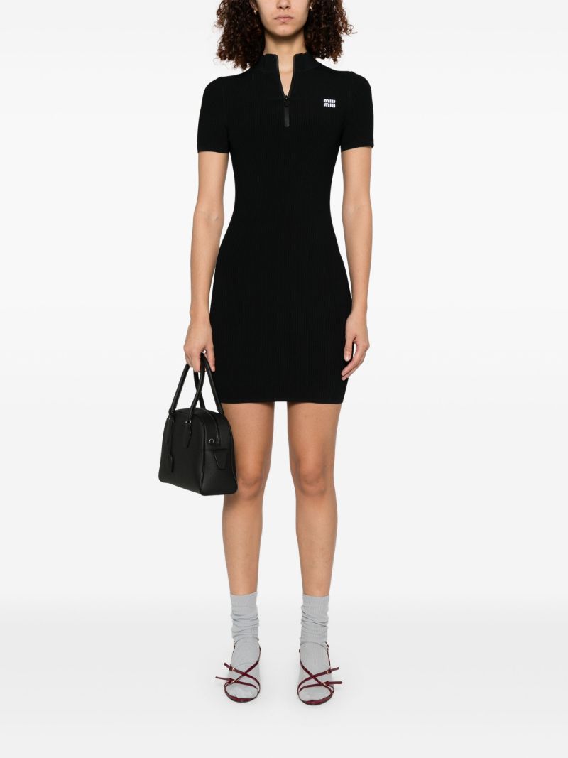 Logo-intarsia Mini Dress