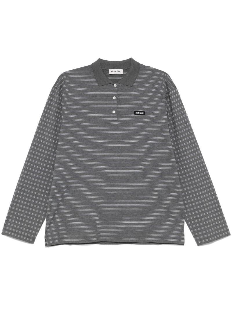Striped Polo Top