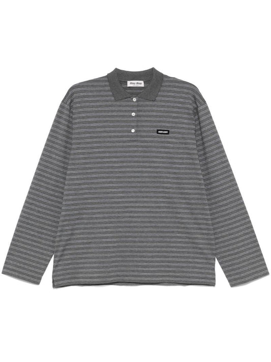 Striped Polo Top