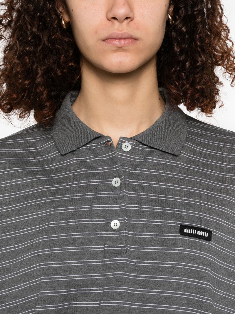 Striped Polo Top