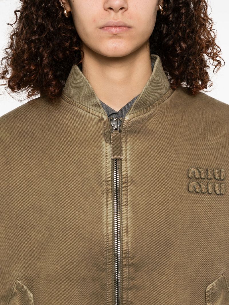 Gabardine Bomber Jacket