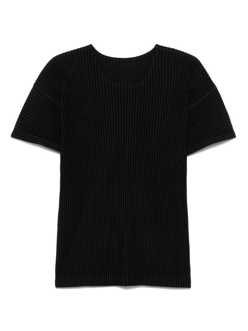 Black Pleated T-shirt