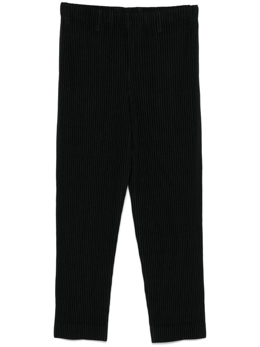 Black Pleated Trousers