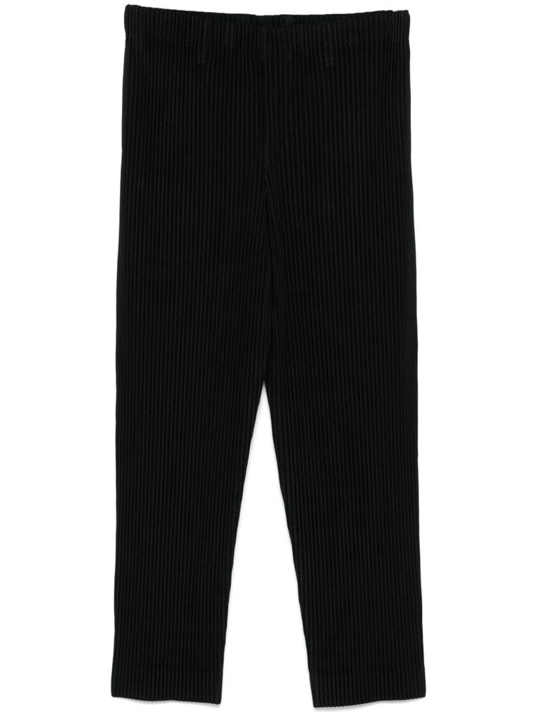 Black Pleated Trousers