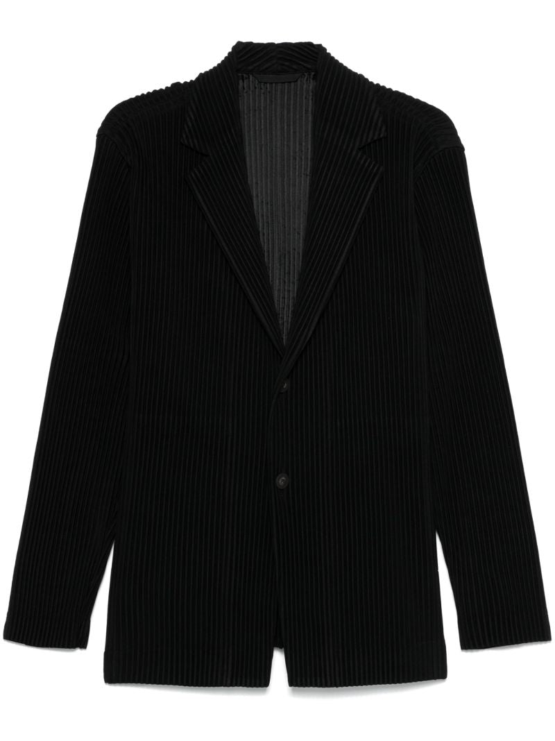 Black Pleated Blazer
