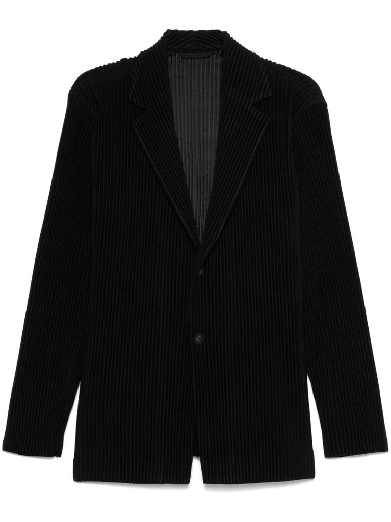 Black Pleated Blazer