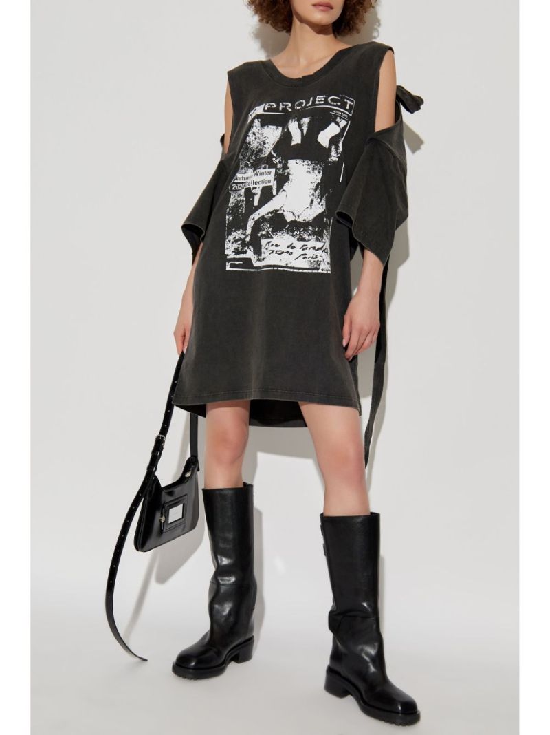 Logo Print T-shirt Dress